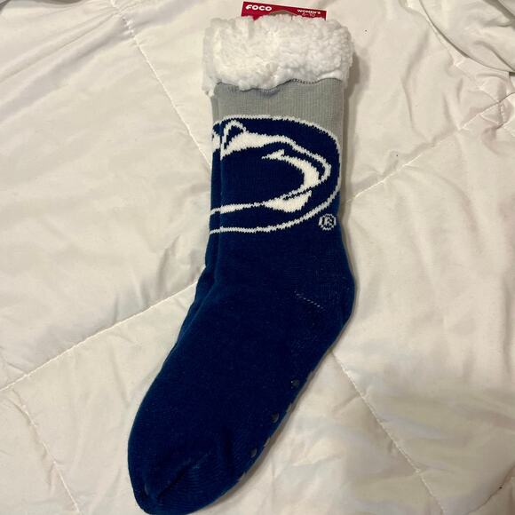 Penn State University PSU Slipper Socks NWT - Picture 1 of 5